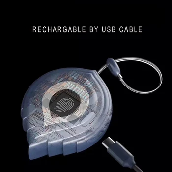 Smart pirštų Atspaudų Užraktas Vandeniui Mini Biometrinių Keyless USB Įkrovimo Spynos, pirštų atspaudų Chip Stabdžių pakelti Bagažo krepšys, dėžutė