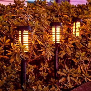 LED Saulės Šviesos Liepsnos Fakelas Šviesos Vandeniui Lauko Sodo Vejos Statymų Kraštovaizdžio Lempos Meno Kieme už Namo Kiemo Dekoracija