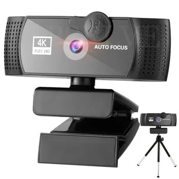 Kamera Full HD 1080P Kamera, PC Kompiuteris Cam Auto Focus Nešiojamas 2/4K vaizdo Kamera, skirta Konferencija 