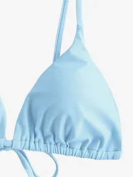 ZAFUL String Kaklaraištis Bikini Nustatyti Moterų maudymosi kostiumėlį Vasaros Paplūdimio Drabužiai Trikampis Brazilijos Biquinis Moterų Maudymosi Kostiumą, 2021 Seksualus maudymosi Kostiumėliai