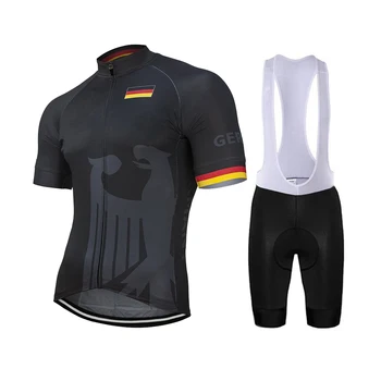 Vokietija vasaros trumparankoviai vyrų kostiumas dviračių drabužių kalnų dviračiais drabužių kelio dviračiu jojimo kelnės dviračių sporto įranga