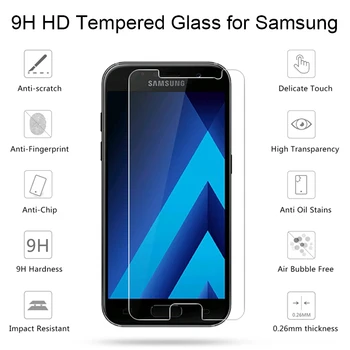 2 gabalus Stiklo Plėvelė Screen Protector for Samsung J8 2018 J4 J6 Plius J5 J7 Premjero Apsauginis Stiklas 