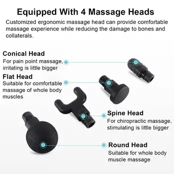 8000r/min LCD Ekranas Masažo Ginklą Raumenų Terapija, Kūno Poilsis Elektros Massager Fitneso Lieknėjimo Formuojant Skausmo