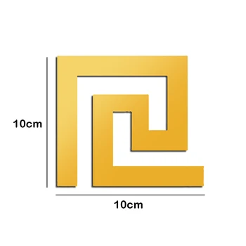 10*10cm Geometrinis Modelis Juosmens Linijos Lipnios Vandeniui Nuimamas Sienos, Sienų Lipdukai Juosmens Linijos, vidaus Apdaila