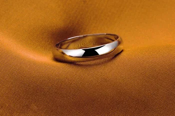 YANHUI Paprasta 925 Sidabro Žiedas Aukštos Kokybės Poliravimas 4mm Apvalus Žiedai, Moterų, Vyrų Dalyvavimas Vestuvių Juostoje Pažadą, Dovana, Papuošalai