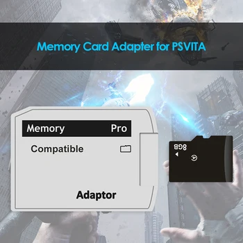 V5.0 SD2VITA PSVSD Pro Adapteris, skirtas PS Vita Henkaku 3.60 