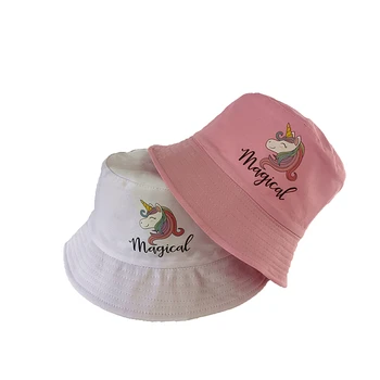 Merginos vienaragis skrybėlės bžūp kibiro kepurę reikmenys 3-8 metų mergaičių vasaros saulė žvejybos hat bžūp vaikams, vaikų panama kepurė