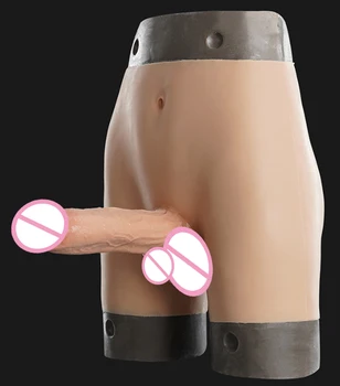 20cm Ilgio Silikono Strap-on Dildo Kelnaitės Tikroviškas Dildo Dėvėti Kelnes Masturbacija Prietaisas Vyrams, Lesbiečių Dirželis ant Varpos Sekso Žaislas