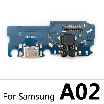 USB Įkrovimo lizdas Valdybos Flex Kabelio Jungtis Dalys A02 Samsung A02S A12 A21 A21S A31 A32 A41 A51 A70 A71 Mikrofonas Modulis
