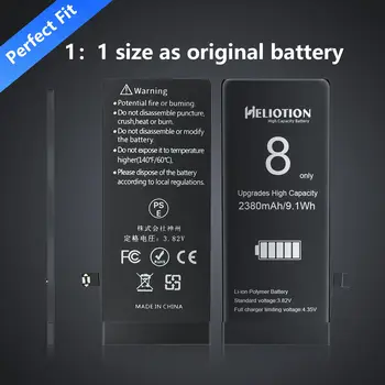 Didmeninė Iphone 8 Baterija Didelės Talpos, Ilgesniu Akumuliatoriaus Bateriją, Skirta Iphone 8 