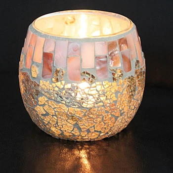 Mozaika, Stiklo, Žvakių Laikiklis Arbatos Šviesos Turėtojo Vaza Rašiklio Laikiklis Vazoninių Augalų Dubenėlį Vestuves Namų Puošybai