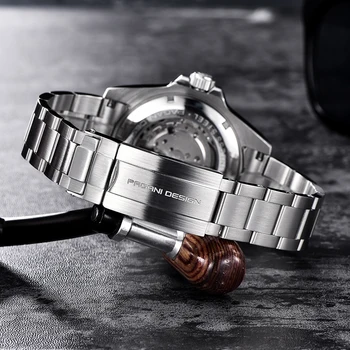 PAGANI Prekės ženklo Dizainas Prabangių Vyrų Laikrodžiai Automatinis Juodos Žiūrėti Vyrų Nerūdijančio Plieno, atsparus Vandeniui, Verslo, Sporto Mechaninis Laikrodis