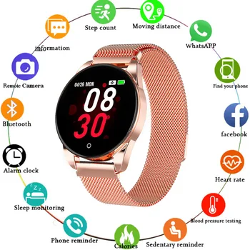 M12 Smart Watch Moterų ir Vyrų Verslo IP67 170mah Laikrodžiai Širdies ritmo Monitorius Miego Stebėjimo Smartwatch 