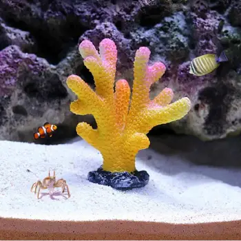 Žuvų Akvariumas Apdailos Dervos mini Koralų Dirbtinių Vandens augalų Rifas Lanscaping Papuošalai Žuvų bakas Akvariumo Reikmenys