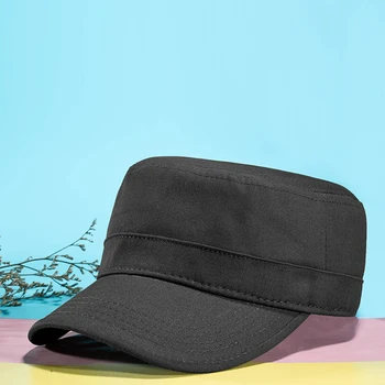 2020 Karinės Kepurės Vyrams, Moterims, Pavasarį, Vasarą Flat Top Karinės Kepurės Atsitiktinis Armijos Bžūp Klasikinis Kamufliažas Black Hat Reguliuojamas кепка