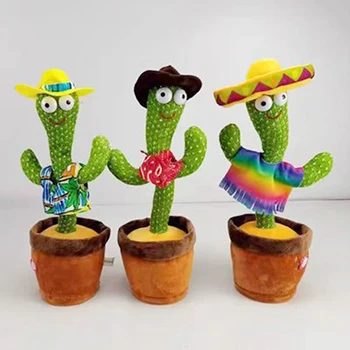 Šokių Kaktusas Elektros Puikus Kalbėti Žaislas Šokių Kaktusas Lėlės Kalbėti Kalbėti Garso Įrašymas Kartoti Žaislas Kawaii Kaktusas Žaislai Vaikams