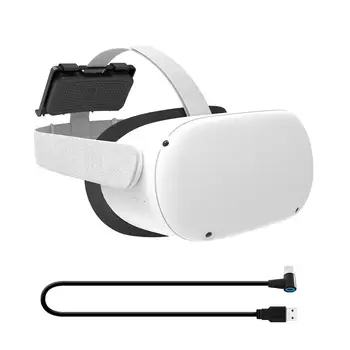 Powerbank Tvirtinimo Laikiklis Akumuliatoriaus Laikiklis Oculus Quest 2 1 Arba Vive Deluxe Garso Dirželis VR Ausines Žaidimas Priedai 2021 NAUJAS