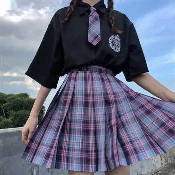 Japonijos Kolegijos JK Vienodą Siuvinėjimo Studentų trumparankoviai Baltos spalvos moteriški Marškinėliai 2020 Naujas Vasaros Mokyklos mokinė Lolita