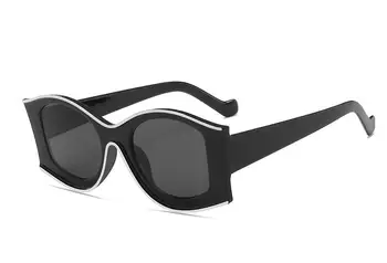 2021 Juodi Akiniai Nuo Saulės Vyrams/Moterims Prekės Ženklo Dizaineris Retro Saulės Akiniai Stačiakampio Akiniai Moterų Eyewears Lentes De Sol Mujer