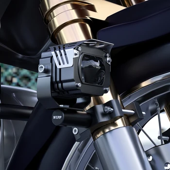 Motociklo Dėmesio Laikiklis LED Žibintų CNC Aliuminio Lydinio Smūgį Absorbuojančiu Pratęsimo Laikiklis Derinys
