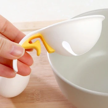 Baltas Kiaušinio Trynys Tarpine Priemone Lengva Virimo Sietą, Plastikiniai Virtuvės Įrankis 2020 Kiaušinių Virimo Įrankiai Filtras Kiaušinių Separatorius Maisto Gaminimo Įtaisą