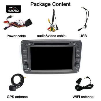Android 8.0 Automobilių GPS Navigacijos, DVD Grotuvo Benz W163 W209 2002-2005 W203 G-W463 Viano radijo player multimedia Stereo diktofonas
