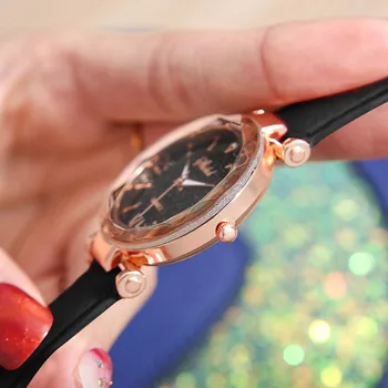 2021 Moterų Žiūrėti Unisex Žvaigždžių Prasmės Matinio Diržo Žiūrėti Ponios Punktyras Su Romos Masto Žiūrėti Reloj Mujer Zegarek Damski