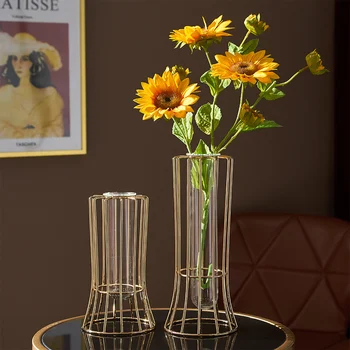 Nodic Gėlių Vaza Namų Puošybai Stiklo Vaza Gėlėms Tvarka Kambarį Dekoro Gėlių Vazonai, Dekoratyvinis Prabangus Dekoras