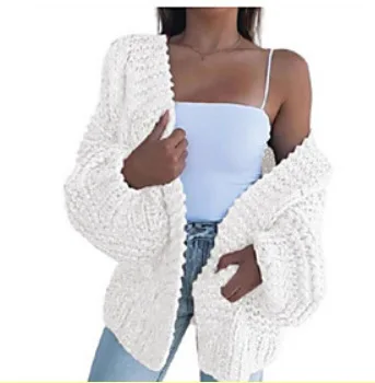 Mados Atsitiktinis Moterų Megztinis marškinėliai ilgomis Rankovėmis Prarasti Rudens Žiemos Solid Džemperis Lady Trijų Pin Megztinis