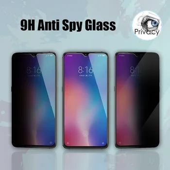 Priekiniai Stabdžių Spy Privatumo Grūdintas Stiklas Xiaomi Mi 10T 9T Pro Lite 5G Screen Protector Apie Xiaomi Mi 10 9 A3 A2 Lite A1 Filmas