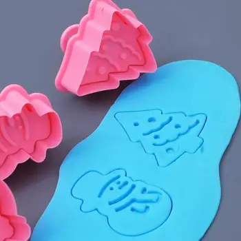 Naujas 4pcs Slapukas Antspaudas Sausainių Pelėsių 3D Slapukas Stūmoklį Cutter 