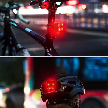Feu Arriere Etanche Nuit Equitation Securite Avertissement Lampe Cyclisme dviračių aksesuarai, dviračio šviesos велосипед фонари