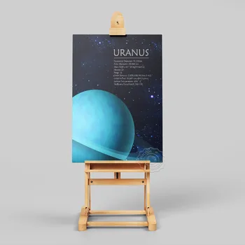 Išorinės Erdvės Visatos Meno Plakatas, Saulės Sistemos Galactics Uranas Meno Spaudiniai, Planetos Mokslų Žinių Fonai Vaikams, Sienų Dekoras