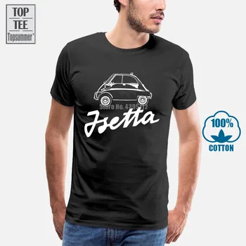Vokietijos Automobilių Isetta Logotipas T-Shirt Spausdinti Auto Moto Klasikinių Automobilių 2019 Dizaino Mens Vasaros Svetimas Dalykų Dizaino Marškinėliai