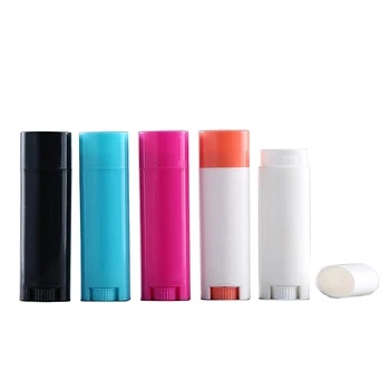 30pcs didmeninė Lūpų Balzamas Konteineriai plastiko kosmetikos tuščias 5g Ovalo Chapstick Lūpų Vamzdelį, 