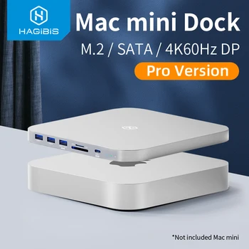 Hagibis USB C Centru, Mac mini M1 su HDD Talpyklos 2.5 SATA NVME M. 2 SSD HDD Atveju į USB C 3.1 Gen 2 DP, SD/TF, jungiamojo stotis
