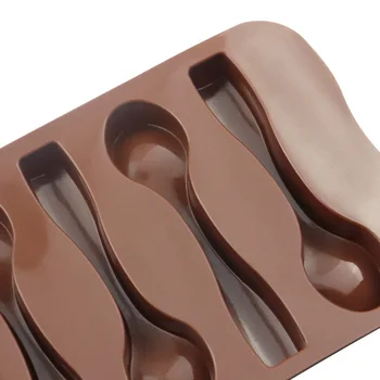 Praktinių Šokolado Pelėsių, Daugkartinio naudojimo Silikoninės Šaukštas-formos 