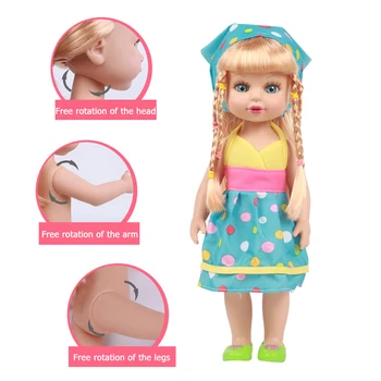 35cm Reborn Baby Animacinių filmų Lėlės Vinilo Silikono Tikroviška Vaikai Imitavimo Žaislai Mielas Gana Lėlės Kūdikių Mergaičių Žaislai, Gimtadienio Dovanos