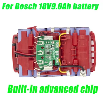 Pakeisti Bosch Originalus 18V BAT619G Profesinės Baterija su 9000mAh, Suderinama su Bosch 18V Power Tool BAT609 BAT610 BAT618G