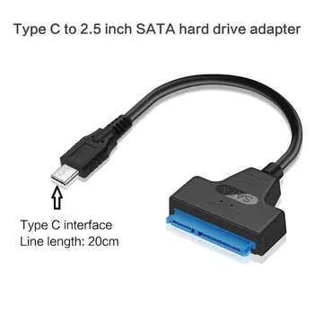 USB 3.0/2.0/C Tipo 2,5 Colio SATA Kietojo Disko Adapteris Keitiklis, Laidas 2,5