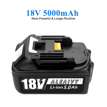 Aleaivy 18V 5.0 Ah Li-ion akumuliatorius Makita 18v baterija Baterijos BL1840 BL1850 BL1830 BL1860B LXT 400