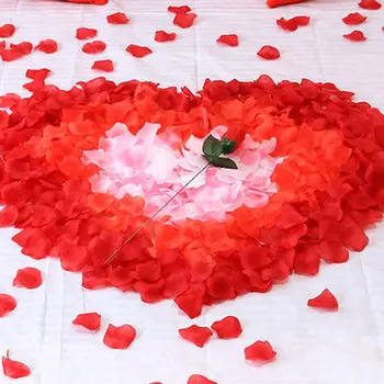 100vnt/siuntos 5*5CM vestuvių rose žiedlapis apdailos šilko gėlių poliesteris vestuvių rose apdailos pasiūlymą arenoje atmosfera įrankis