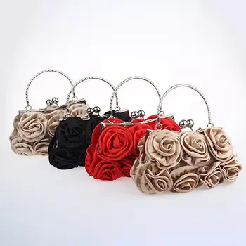 2021 Rankinėje Moterų Mados Rožių Gėlių Modelio Sankabos Krepšys Vakare Šalies Nuotakos Rankinę naujų karšto pardavimo mados