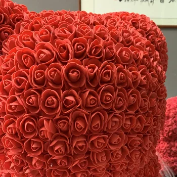 2020 Karšto 70cm Gėlių, Rožių Lokys Dirbtinis Putų Meškiukas Mielas Vaikams Gimtadienio Dovanos Valentino Dienos Dovana Naujųjų Metų Dovanos Pavasario