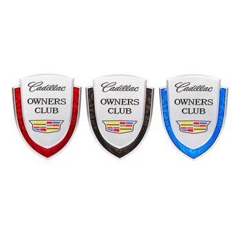 Automobilių Shield Logotipas Ženklelis Cadillac Logotipas Sevilijos XT4 CT4 CT5 ATS SLR STS TEL CTS Escalade Sedanas Auto Pusėje Lipdukas Priedai