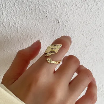 Nereguliarus kartus tekstūros S925 sterlingas sidabro žiedas yra populiarus Japonijoje, Didmeninė gamyklos tiesioginis pirkimas urmu moterų žiedai