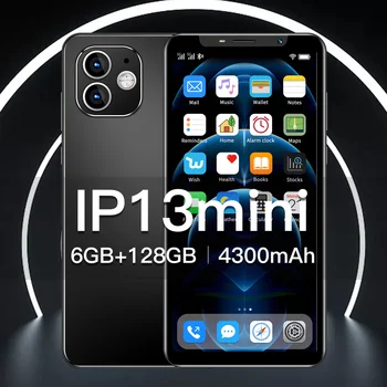 4.72 Colių Ip13Mini 6GB+128GB Andriod10 Wifi 10 Core MTK6895 Dual SIM 4G LTE 5G 4300mAh Mobiliojo ryšio Telefonus, GPS Smartphonach
