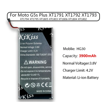 Baterija HG30 už Motorola Moto G5S/ G5s Plius G5sPlus XT1791 XT1792 XT1793 XT1794 XT1795 XT1805 XT1803 XT1806 XT1804 XT1802