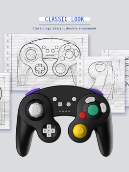 Wireless Gamepad Voor Nintend Ngc Gc Voor Gamecube Valdytojas Voor Nintendo Jungiklis/PC/TV Box/PS3 Voor Kreiptuką Joypad