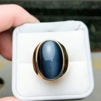 Mados Valdinga Prabanga Negabaritinių Opal Ovalo formos Sklandžiai Žiedas Vyrams Papuošalai Dovana